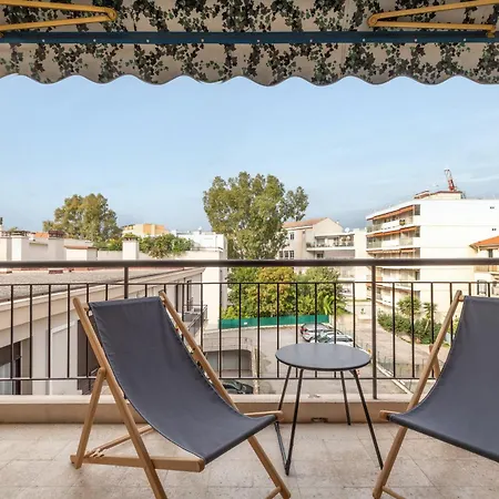 Yank's Centre Les Pins 5 Min Des Plages 아파트
